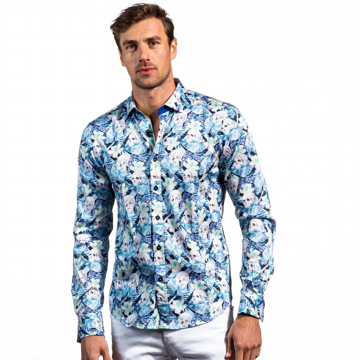 New Eight X Tropic Slumber Button Down Shirt In Turquoise
